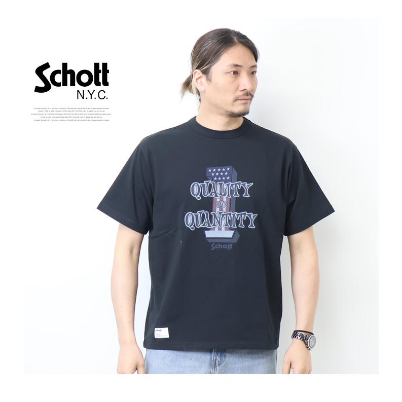 Schott N.Y.C（ショット） Schott プリント 半袖Tシャツ クオリティ