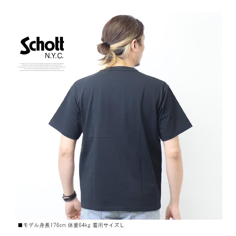 Schott N.Y.C（ショット） Schott プリント 半袖Tシャツ クオリティ