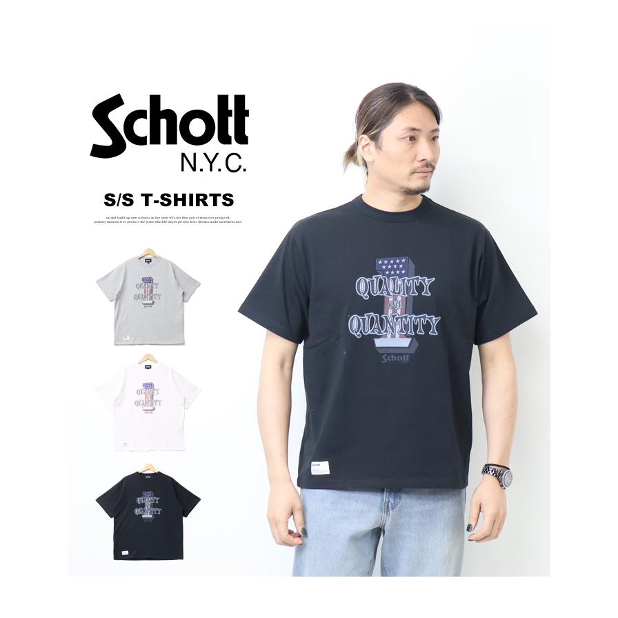 Schott N.Y.C（ショット） Schott プリント 半袖Tシャツ クオリティ