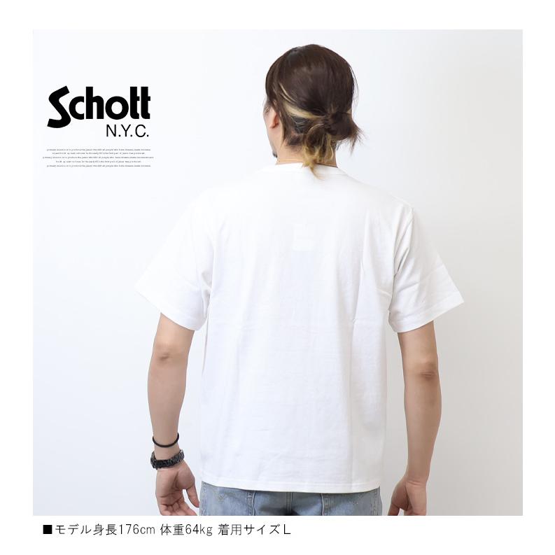 Schott N.Y.C（ショット） Schott プリント 半袖Tシャツ クオリティ