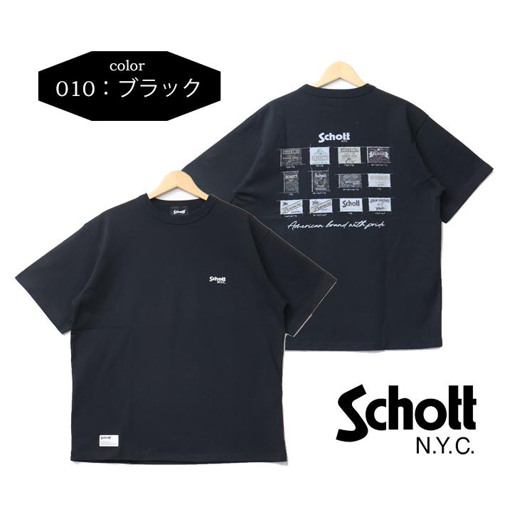 Schott N.Y.C（ショット） Schott プリント 半袖Tシャツ アーカイブ