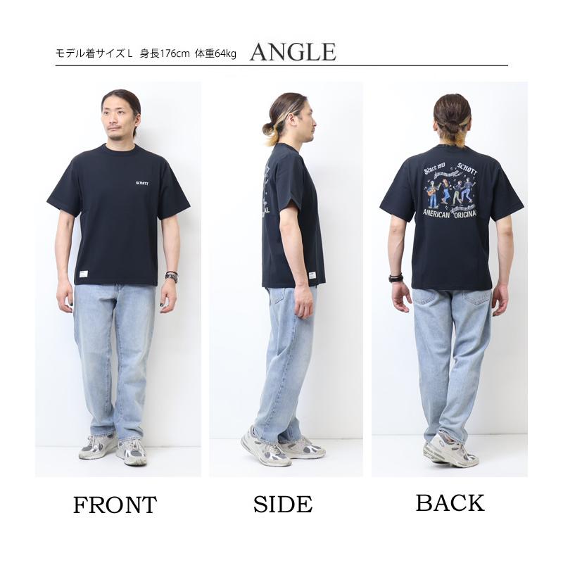 Schott N.Y.C（ショット） Schott プリント 半袖Tシャツ セッション 半