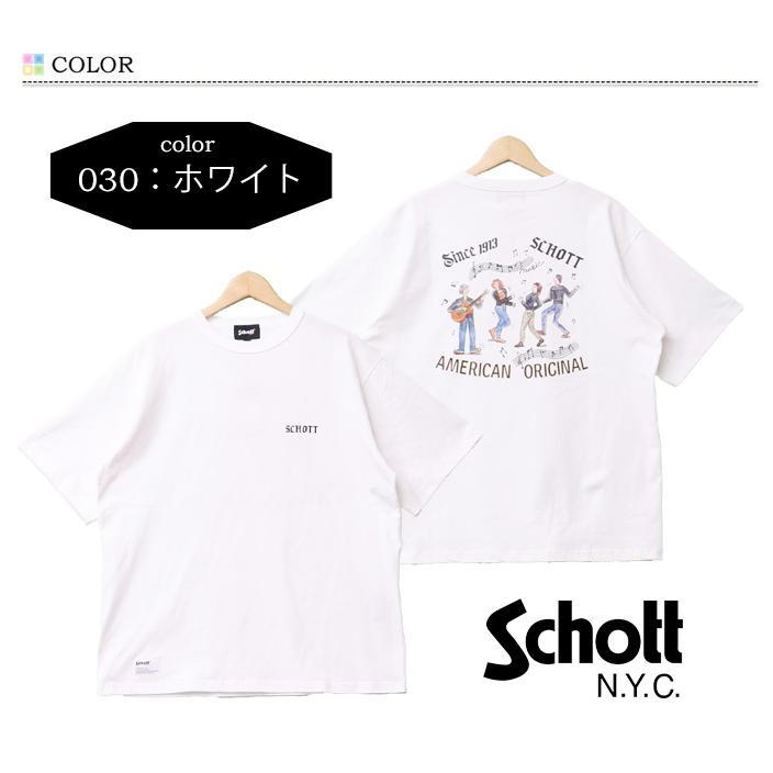 Schott N.Y.C（ショット） Schott プリント 半袖Tシャツ セッション 半