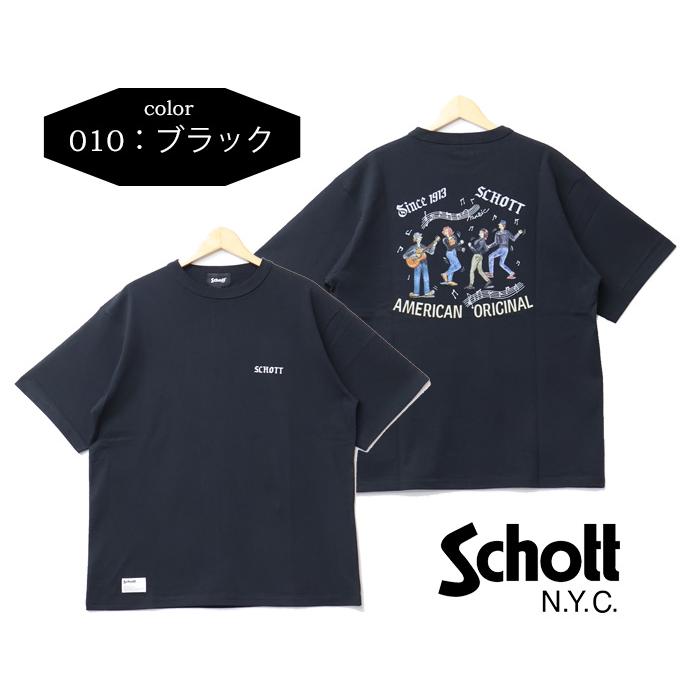 Schott N.Y.C（ショット） Schott プリント 半袖Tシャツ セッション 半