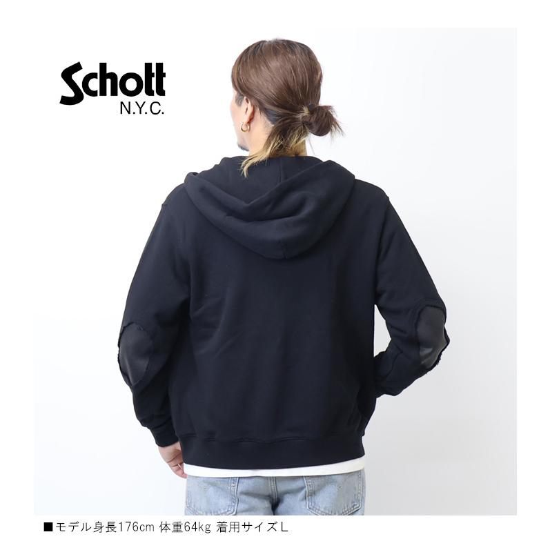 Schott N.Y.C（ショット） Schott レザー エルボーパッチ ジップ