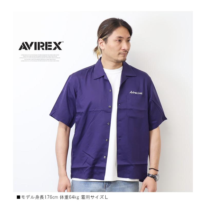 AVIREX（アヴィレックス） ダブルドラゴン スーベニア 半袖シャツ 刺繍