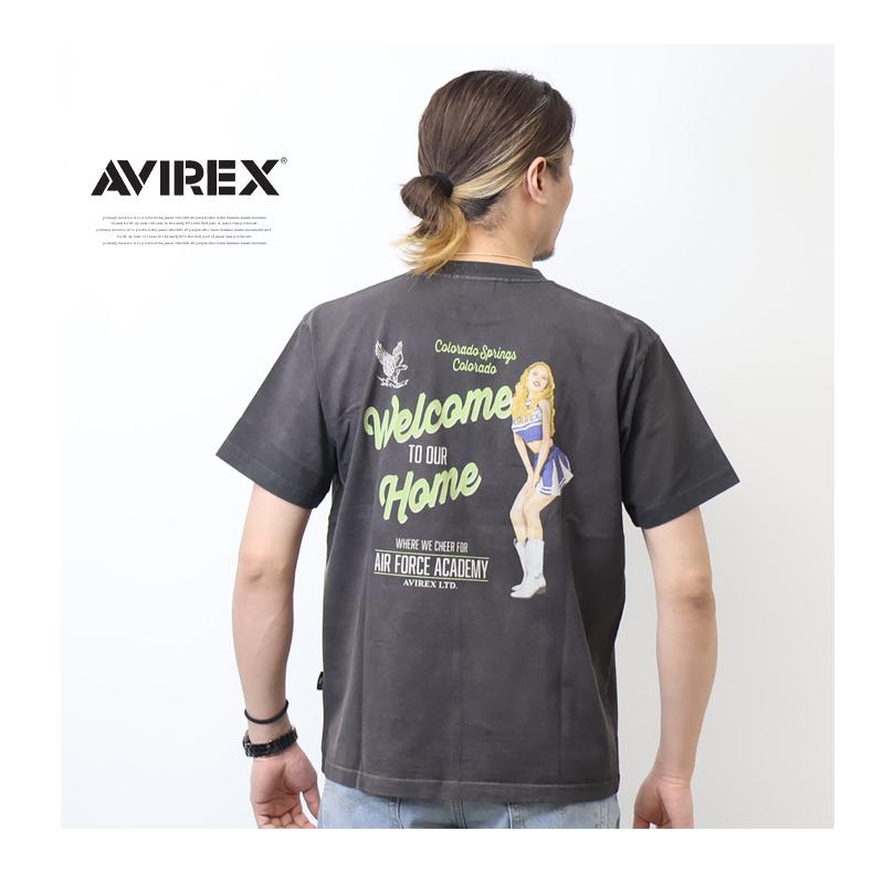 AVIREX アヴィレックス チアリーダー ピンナップ プリント 半袖T