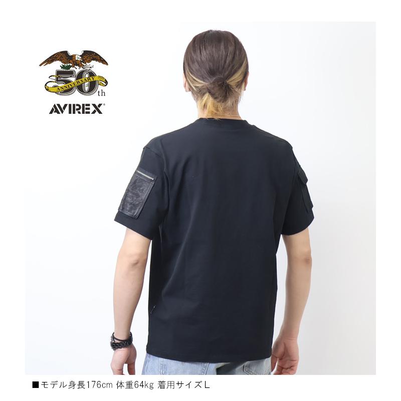AVIREX（アヴィレックス） 50周年モデル レザー パッチド ファティーグ