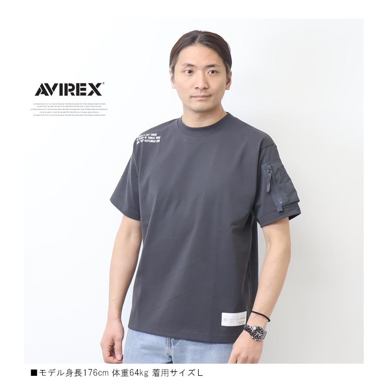 AVIREX（アヴィレックス） ミリタリーポケット ステンシルプリント
