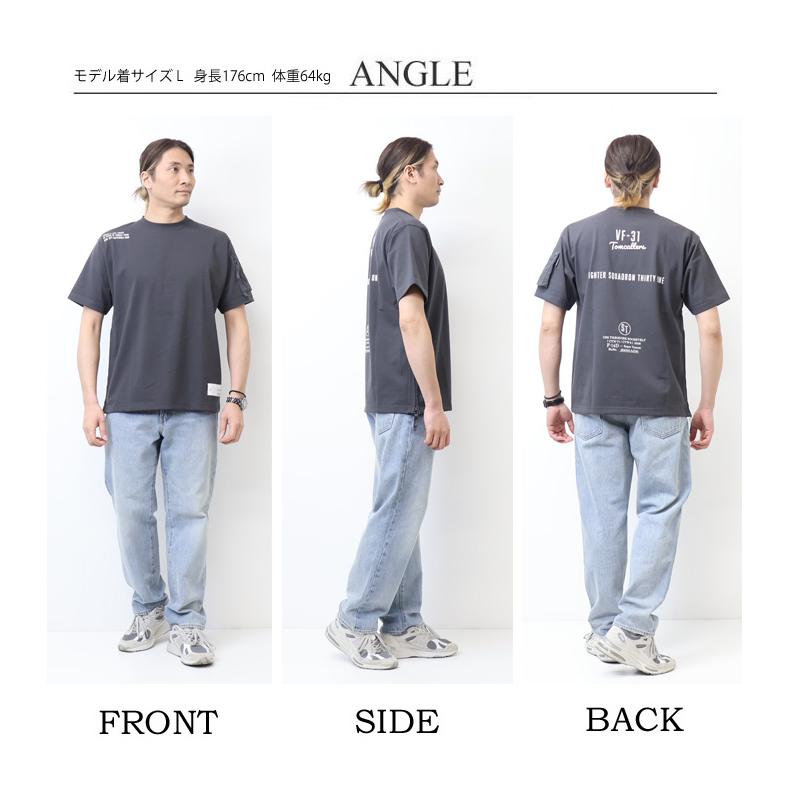 AVIREX（アヴィレックス） ミリタリーポケット ステンシルプリント