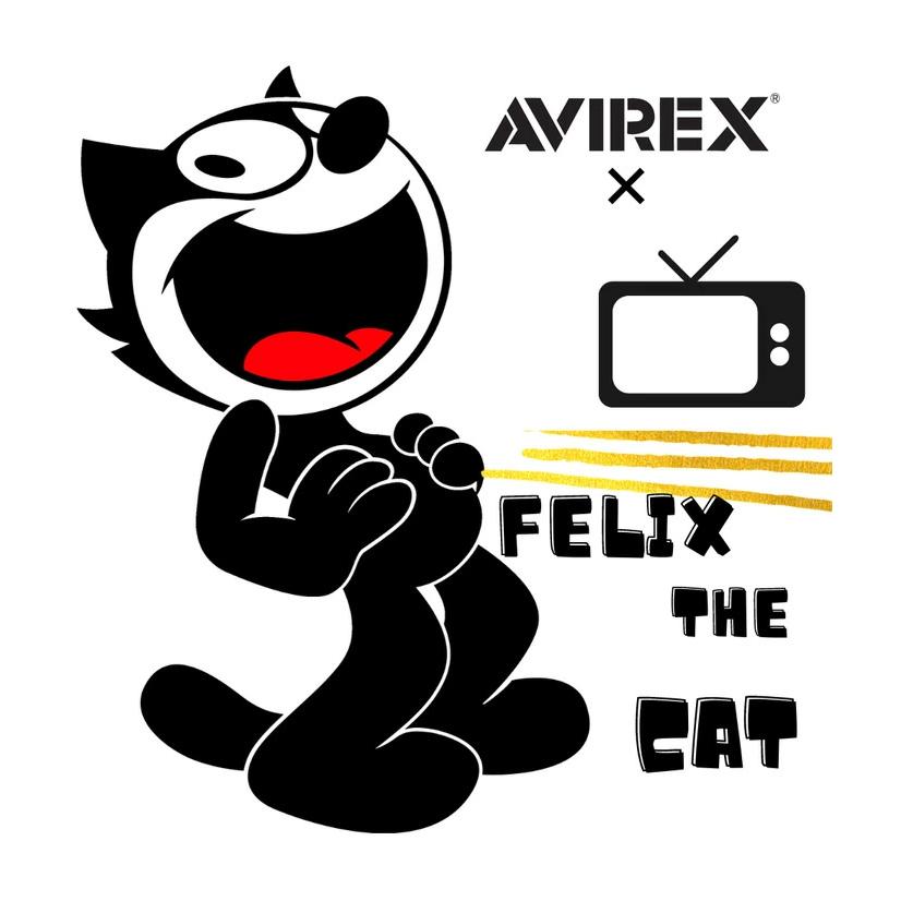 AVIREX（アヴィレックス） FELIX フィリックス コラボ プリント 刺繍