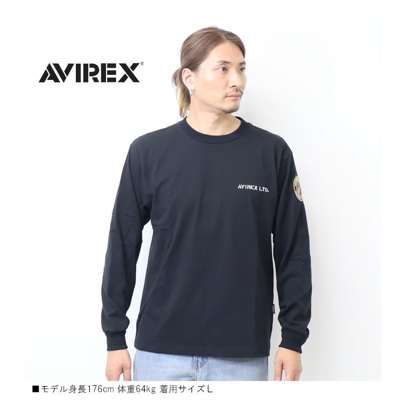 AVIREX（アヴィレックス） キャンプレジューン パッチ 長袖Tシャツ