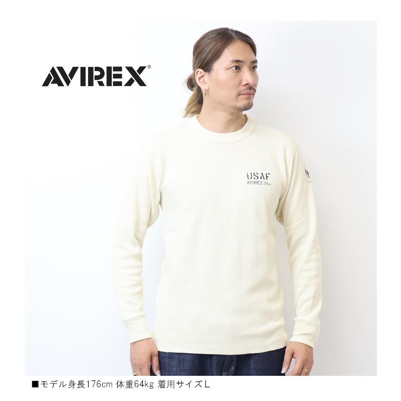 AVIREX（アヴィレックス） ハニカムワッフル USAF 長袖Tシャツ