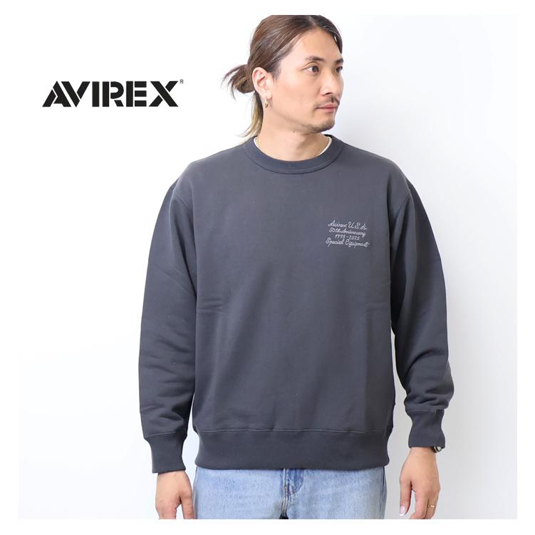 AVIREX（アヴィレックス） 50周年モデル バーシティロゴ クルーネック