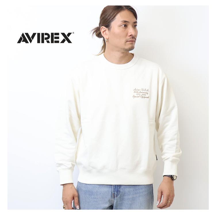 AVIREX（アヴィレックス） 50周年モデル バーシティロゴ クルーネック