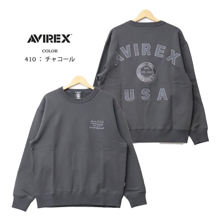 AVIREX（アヴィレックス） 50周年モデル バーシティロゴ クルーネック