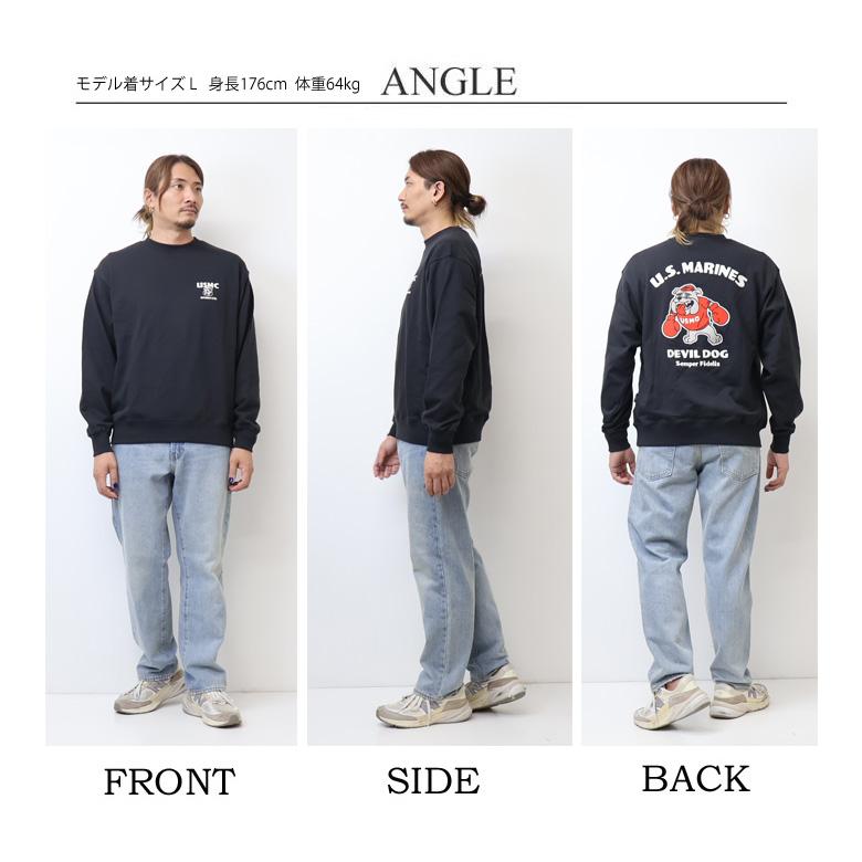 AVIREX（アヴィレックス） クルーネックスウェット USMC BULLDOG
