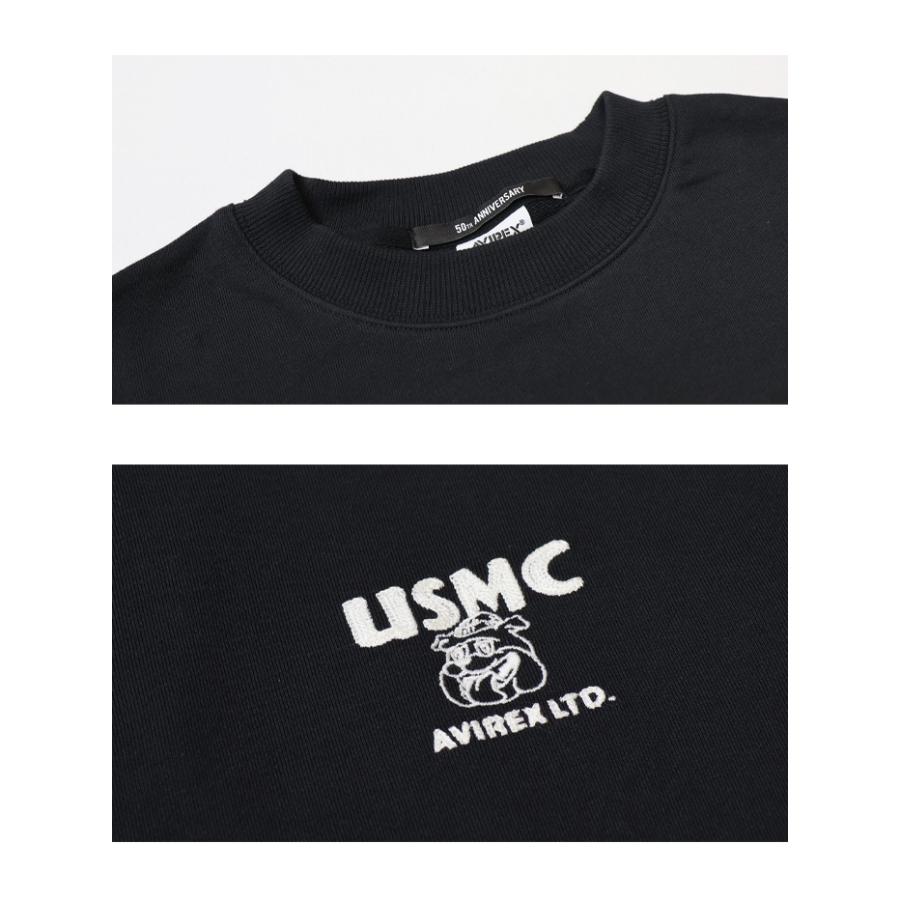 AVIREX（アヴィレックス） クルーネックスウェット USMC BULLDOG