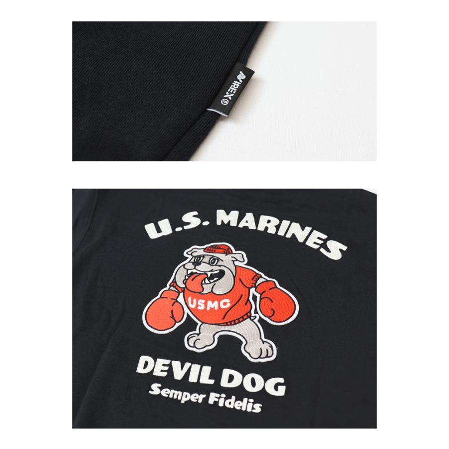 AVIREX（アヴィレックス） クルーネックスウェット USMC BULLDOG