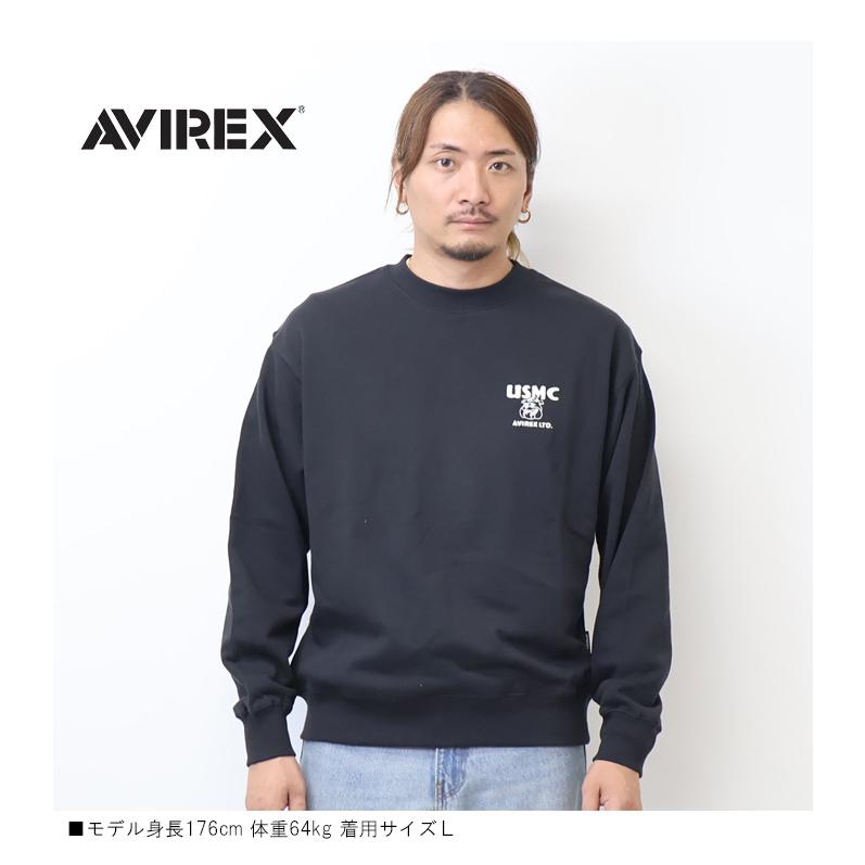 AVIREX（アヴィレックス） クルーネックスウェット USMC BULLDOG