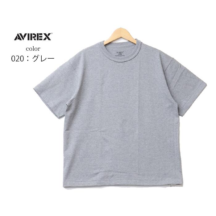【新品未使用】AVIREX GOLF半袖 Lサイズ グレー AVIREX（アヴィレックス） クルーネック 半袖Tシャツ パック入り 無地