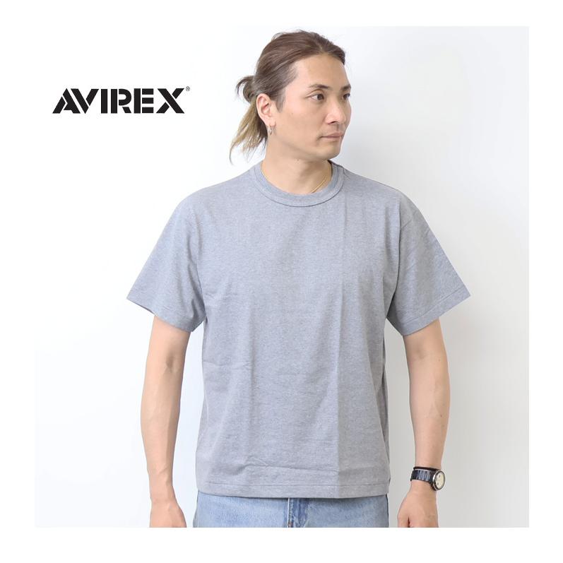 AVIREX（アヴィレックス） クルーネック 半袖Tシャツ パック入り 無地