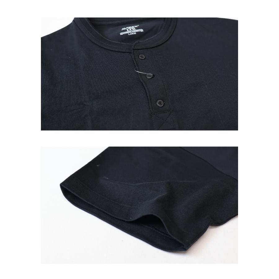 AVIREX（アヴィレックス） ヘンリーネック 半袖Tシャツ パック入り
