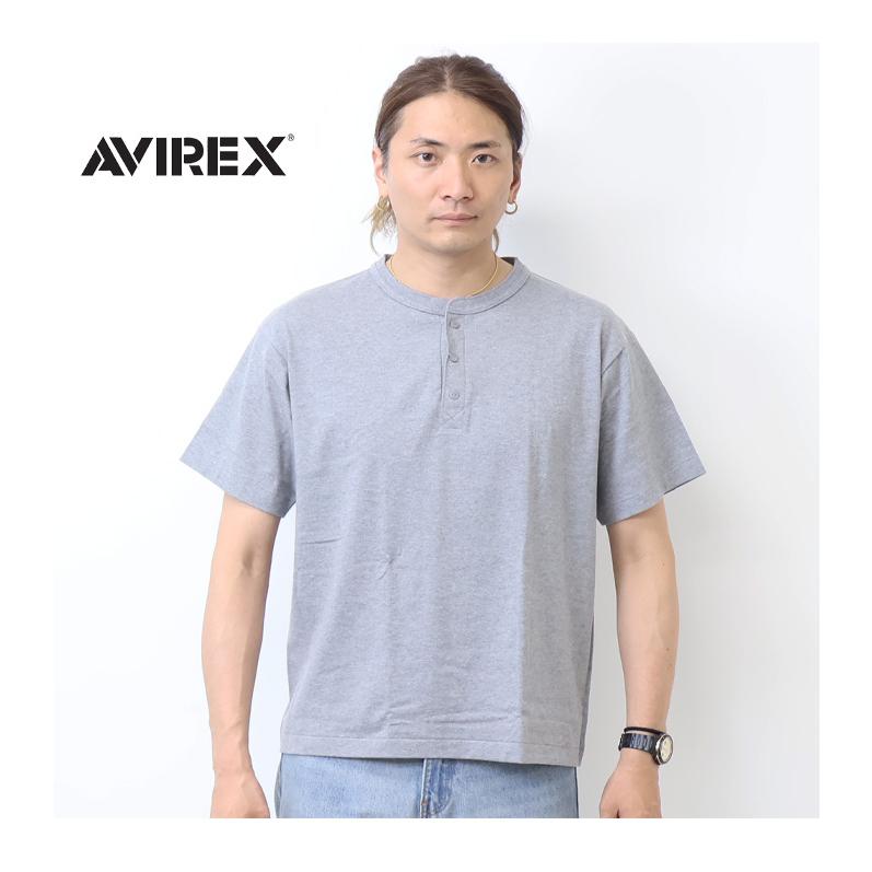 AVIREX（アヴィレックス） ヘンリーネック 半袖Tシャツ パック入り