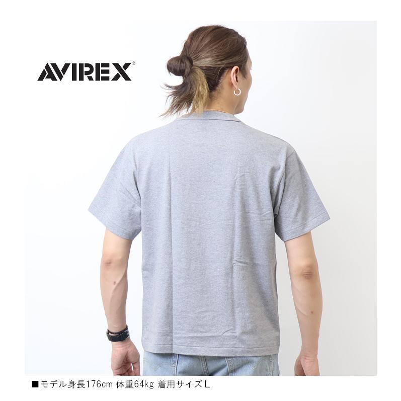 AVIREX（アヴィレックス） ヘンリーネック 半袖Tシャツ パック入り