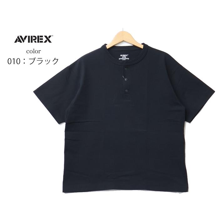 AVIREX（アヴィレックス） ヘンリーネック 半袖Tシャツ パック入り