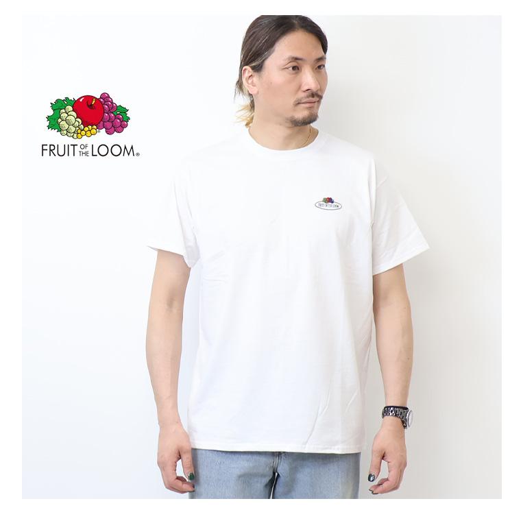 FRUIT OF THE LOOM（フルーツオブザルーム） ワンポイント刺繍 半袖T