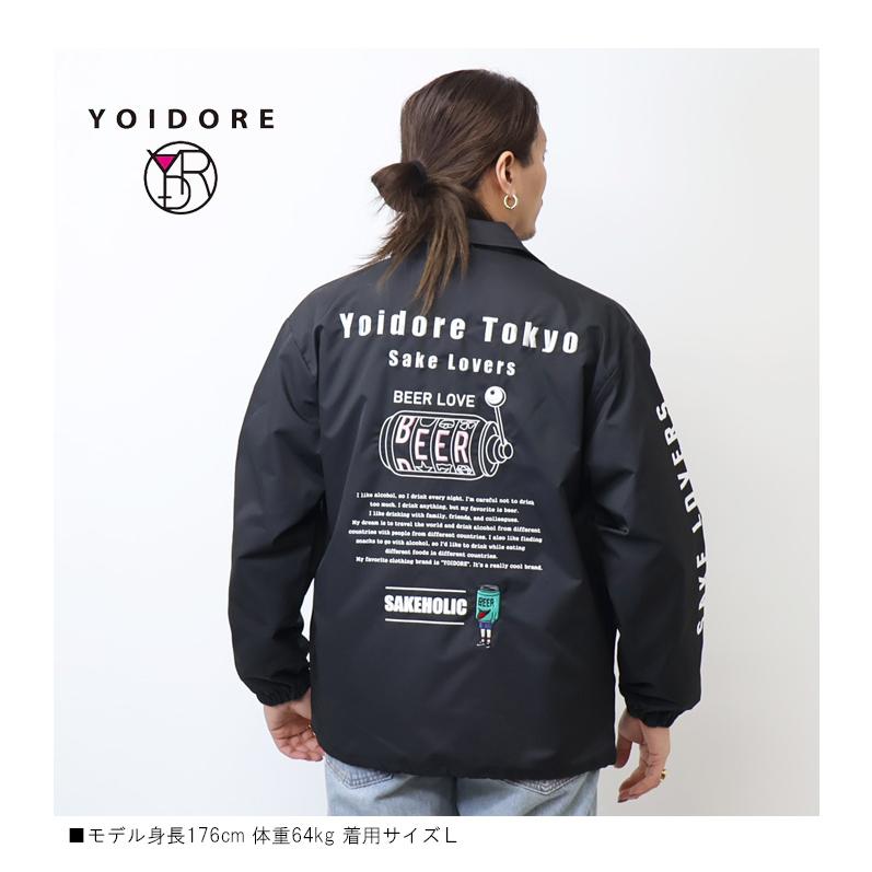 【人気・美品】ヨリ yori ドットタフタライトアウター YOIDORE 酔いどれ ヨイドレ BEER LOVER コーチジャケット ビール