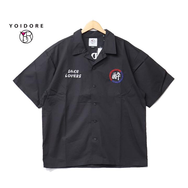 YOIDORE 酔いどれ ヨイドレ 酒愛好家 刺繍 オープンカラーシャツ 半袖