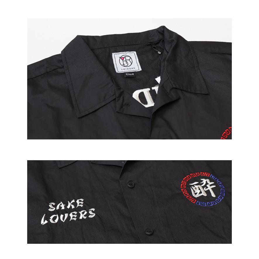 YOIDORE 酔いどれ ヨイドレ 酒愛好家 刺繍 オープンカラーシャツ 半袖