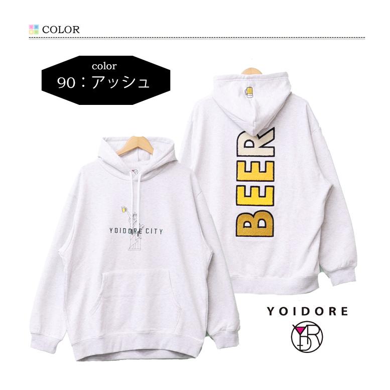 YOIDORE 酔いどれ ヨイドレ CITY 自由の女神 スウェットパーカー 裏毛
