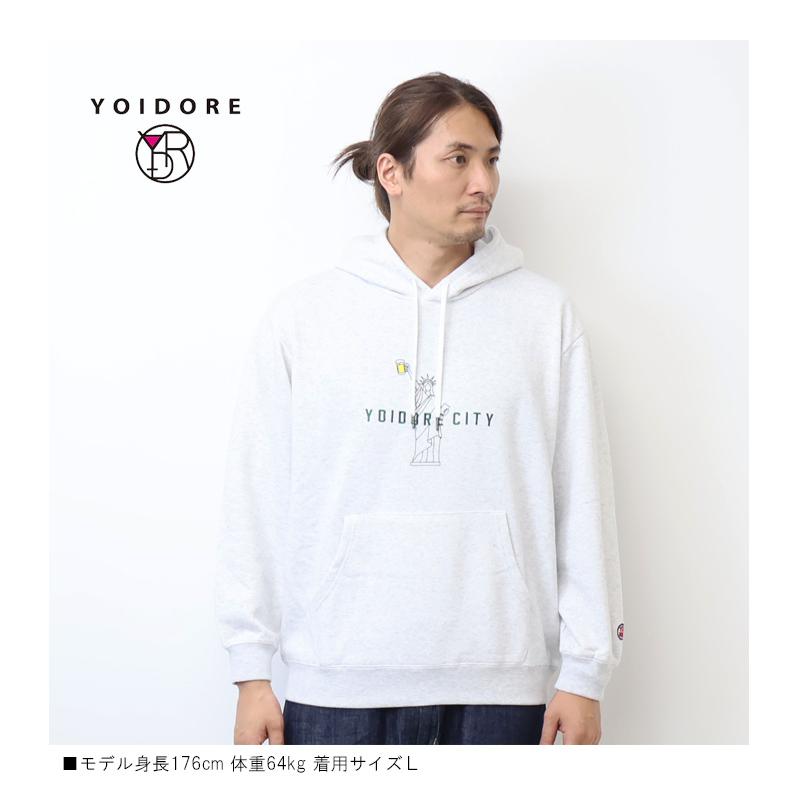 YOIDORE 酔いどれ ヨイドレ CITY 自由の女神 スウェットパーカー 裏毛