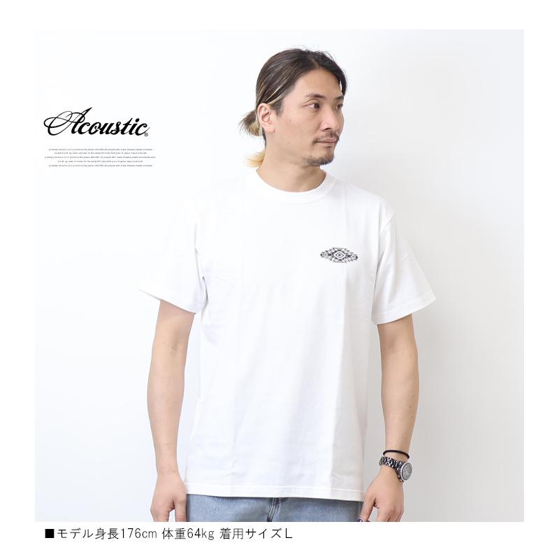 Acoustic（アコースティック） プリント 半袖Tシャツ オルテガ 半T
