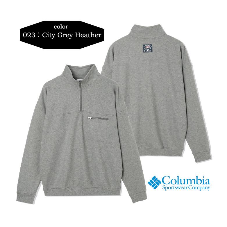 ⭐︎2XLライトグレー　カウラム　ハーフジップアップ　セットアップ Columbia（コロンビア） バガスウェットハーフジップ 裏毛 トレーナー