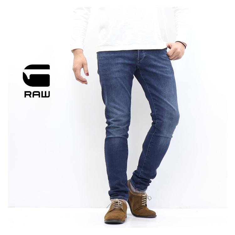 G-STAR RAW3301 SLIMダークブルーデニム32インチHaru G-STAR RAW ジースターロウ 3301 Slim スリム ジーンズ ストレッチ