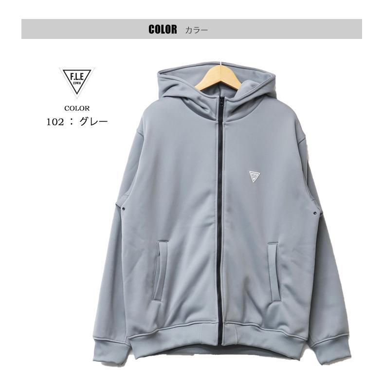 F.L.E EDWIN エドウィン 裏シャギー ジップアップフーディ 暖かい
