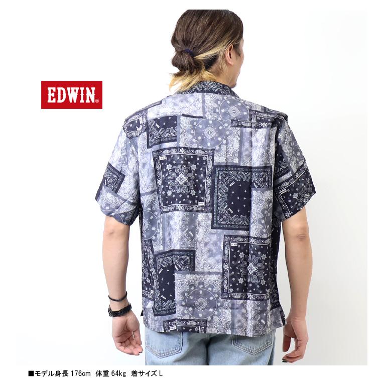 EDWIN（エドウィン） 半袖 アロハシャツ オープンカラーシャツ アロハ