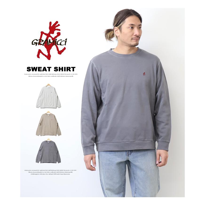Gramicci（グラミチ） ワンポイント クルーネックスウェットシャツ 裏