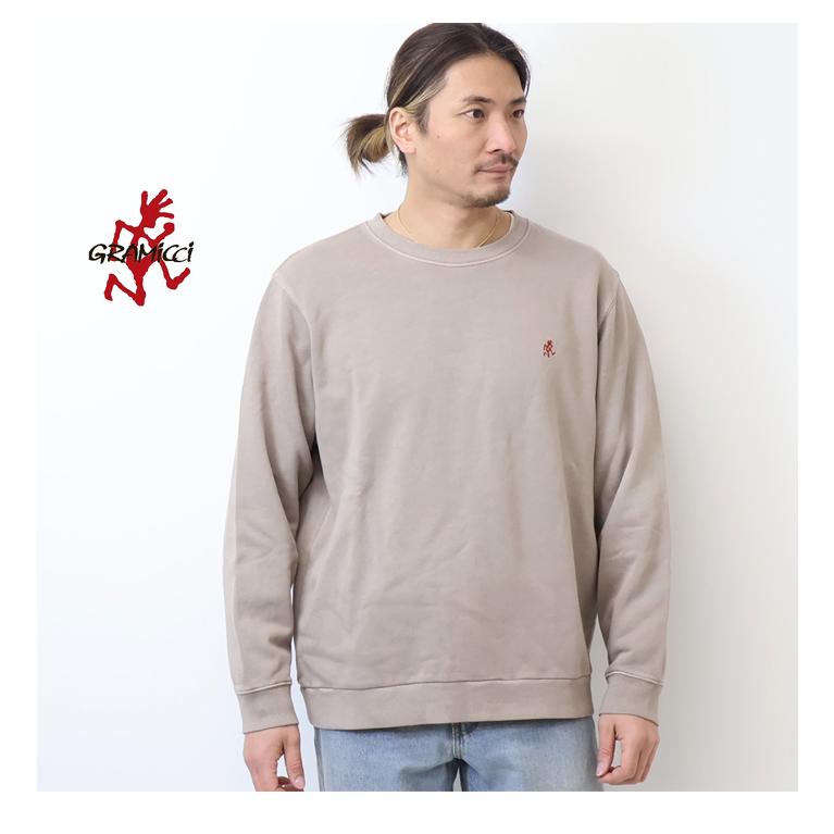 Gramicci（グラミチ） ワンポイント クルーネックスウェットシャツ 裏 
