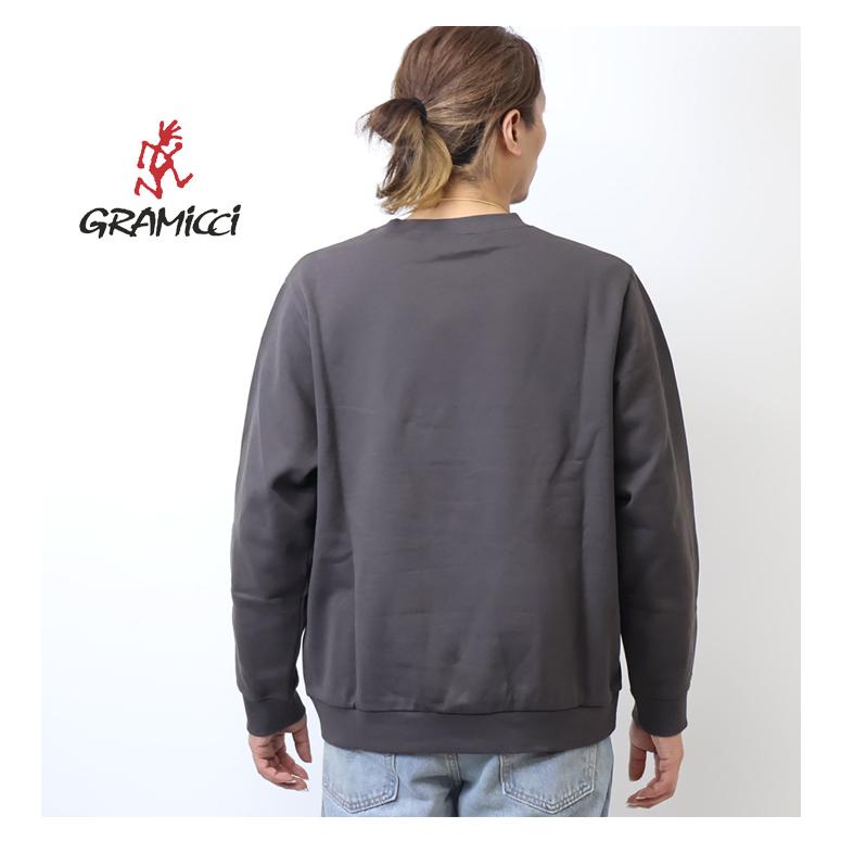 GRAMICCI（グラミチ） ワンポイント クルーネックスウェットシャツ 裏