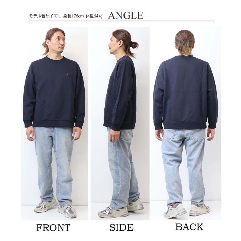 GRAMICCI（グラミチ） ワンポイント クルーネックスウェットシャツ 裏