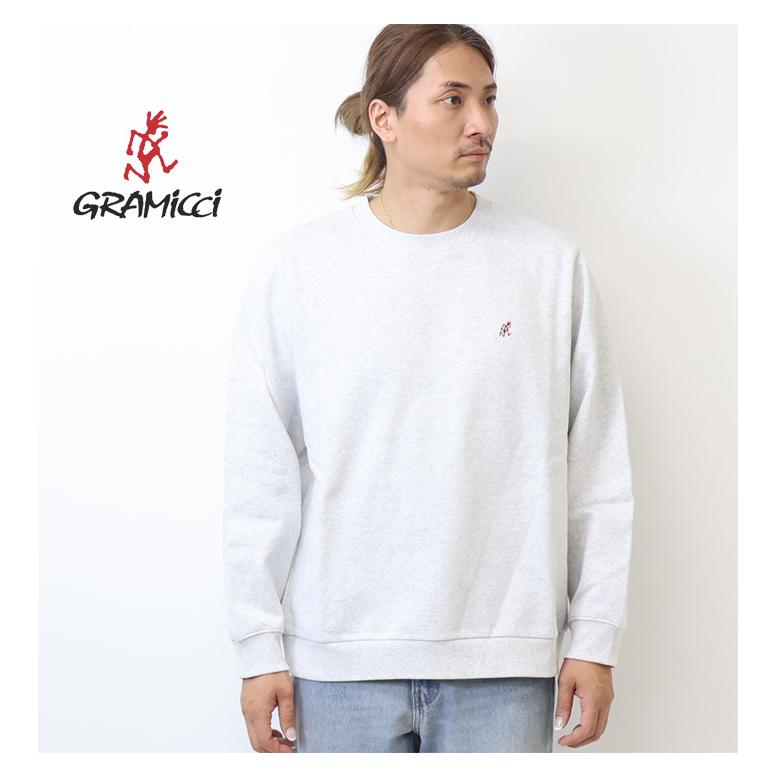GRAMICCI（グラミチ） ワンポイント クルーネックスウェットシャツ 裏