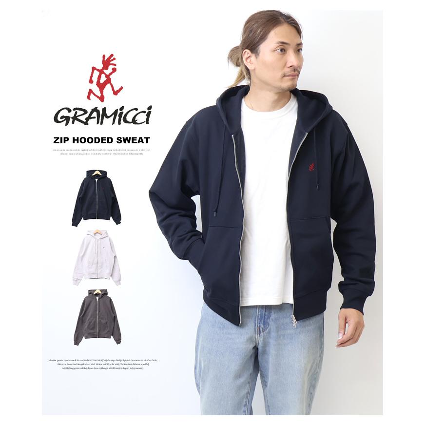 Gramicci（グラミチ） ワンポイント スウェットジップパーカー