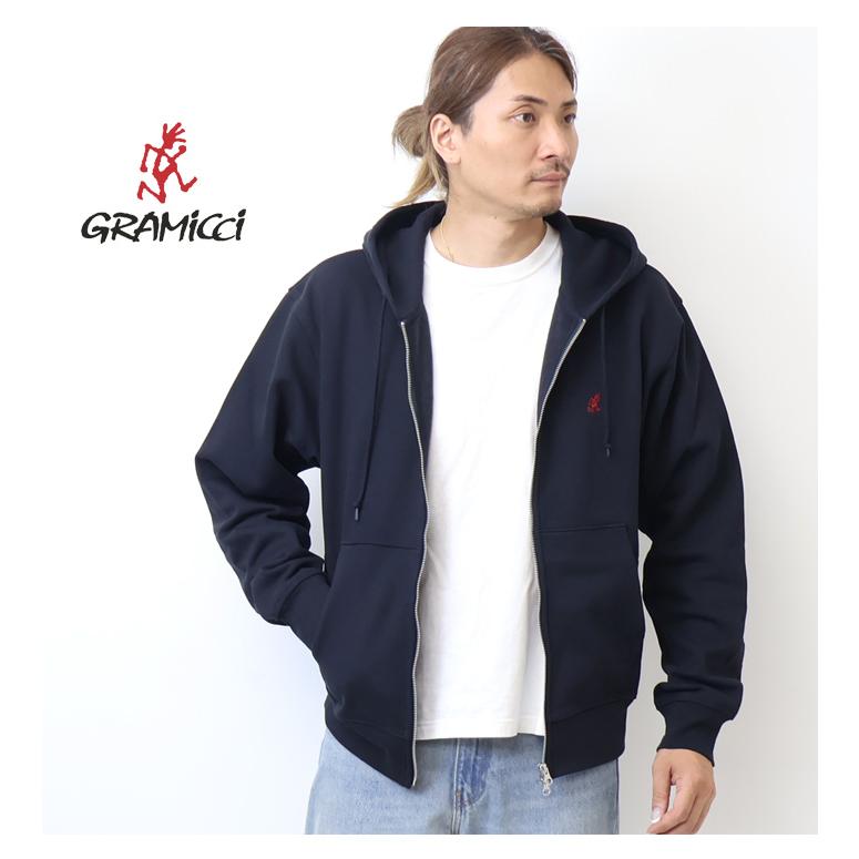 GRAMICCI（グラミチ） ワンポイント スウェットジップパーカー