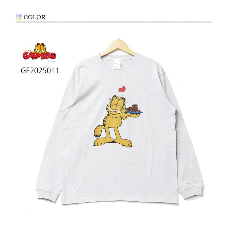 GARFIELD ガーフィールド プリント 長袖Tシャツ 長T ロンT メンズ
