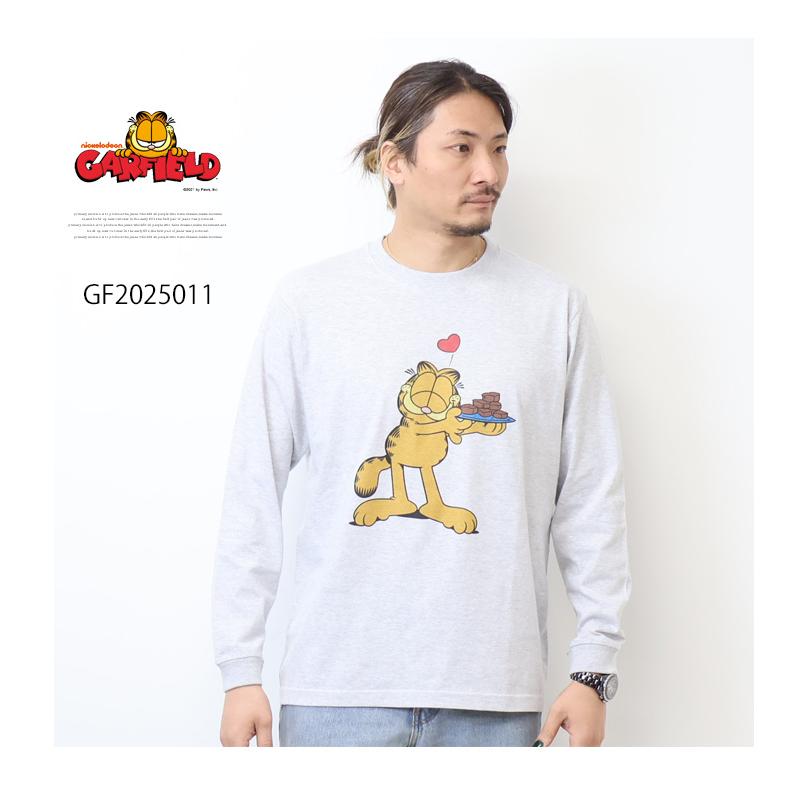 GARFIELD ガーフィールド プリント 長袖Tシャツ 長T ロンT メンズ
